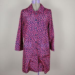 Marc by Marc Jacobs Heart Print Lightweight Raincoat Size S